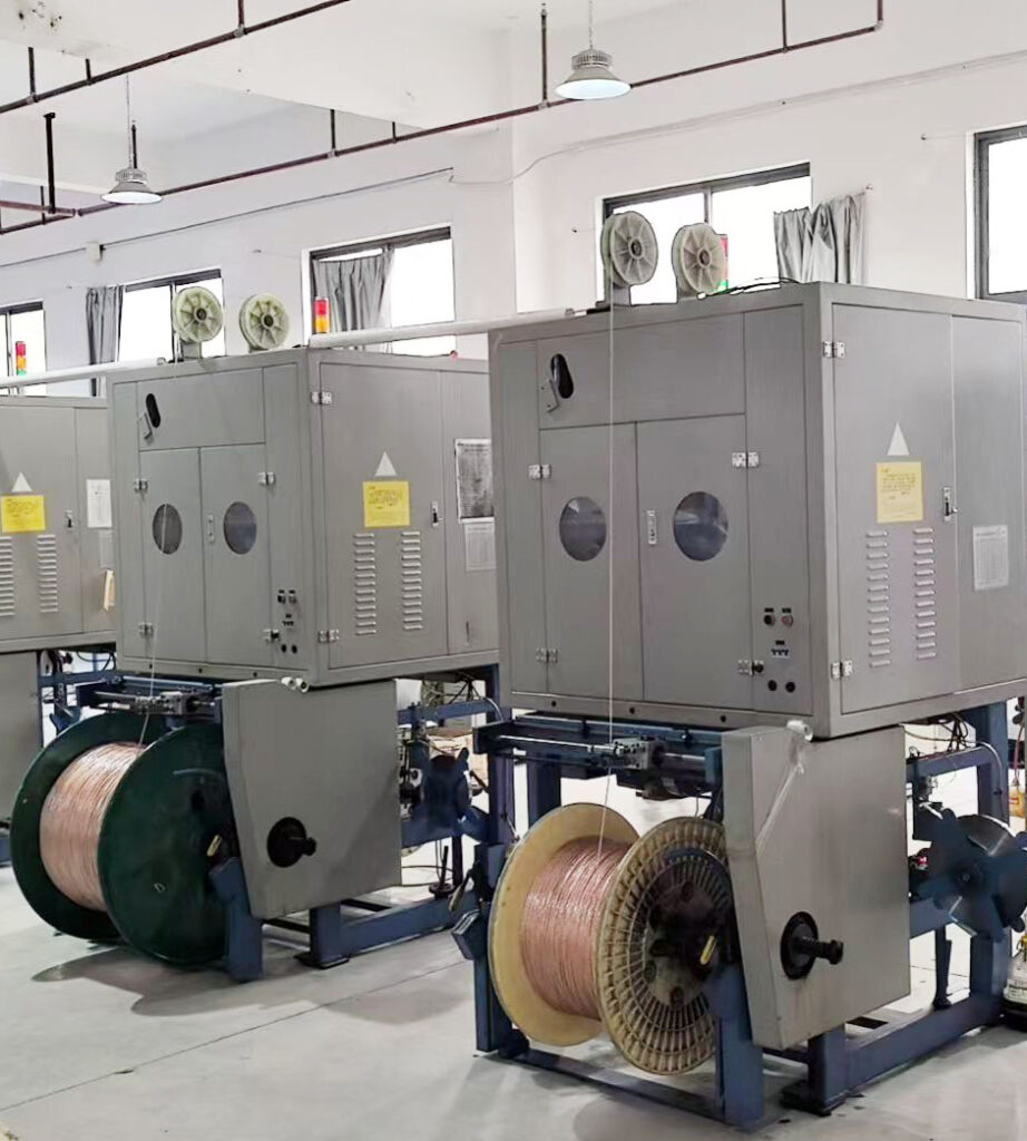 cable machines in the workshop 